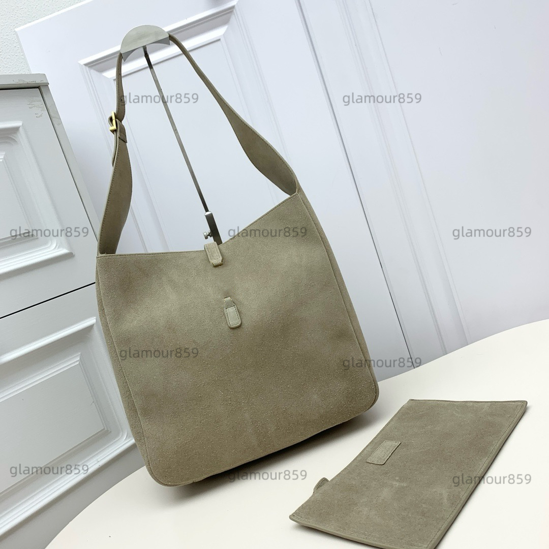 Shoulder Bags Designer Drawstring Totes Underarm Hobo Handbag for woman Fashion classic Suede leather shopping bag womens purse LE5A7 messenger Bag PR