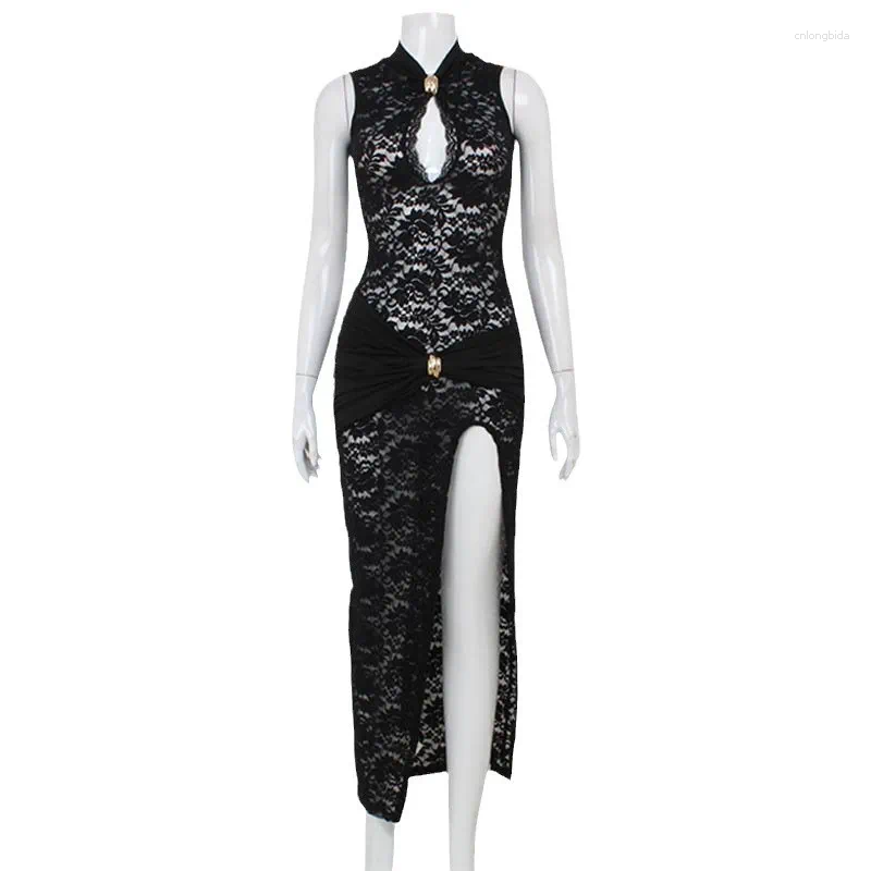 Casual Dresses X46Elegant Fall Collection For Ladies: Chic Long-Sleeve Round Collar With Print Details And Flattering Waist Accentuation