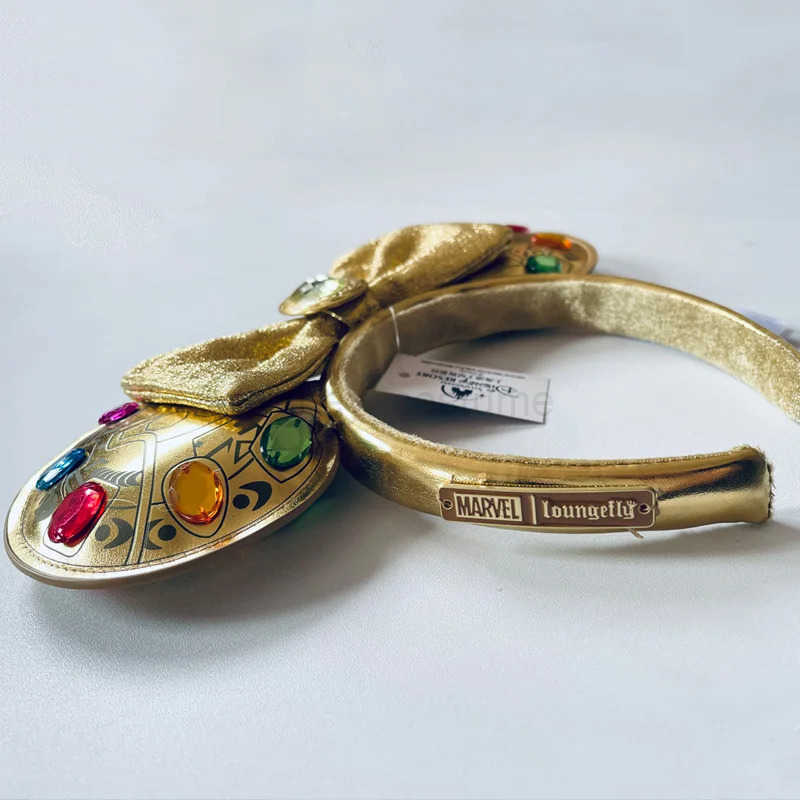 Disney Golden Mickey Adult Headband Marvel Infinity Stone Ear Headband Role Playing Accessories X250425