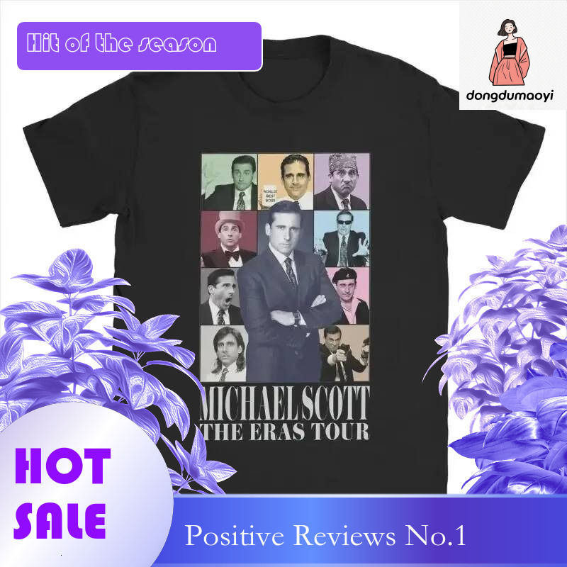 Dongdumaoyi Michael Scott The Eras Tour Women T Shirts Office Funny Tees Short Sleeve Crew Neck Shirt Clothing