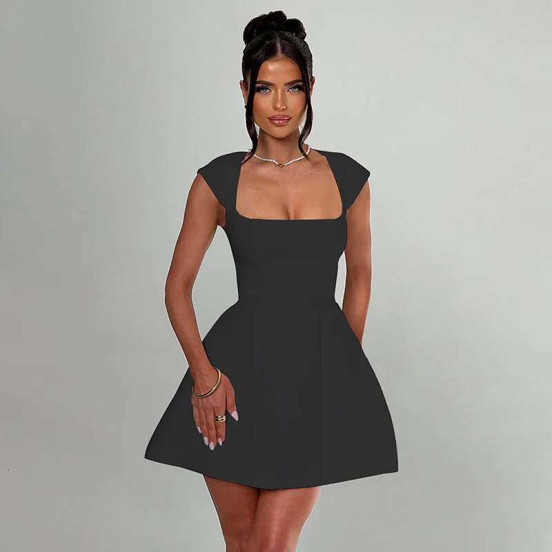 Dongdumaoyi Townlike Elegant Waist Wrap A Line Dress Women Mini Autumn Winter Nightclub Sexy Party Dresses