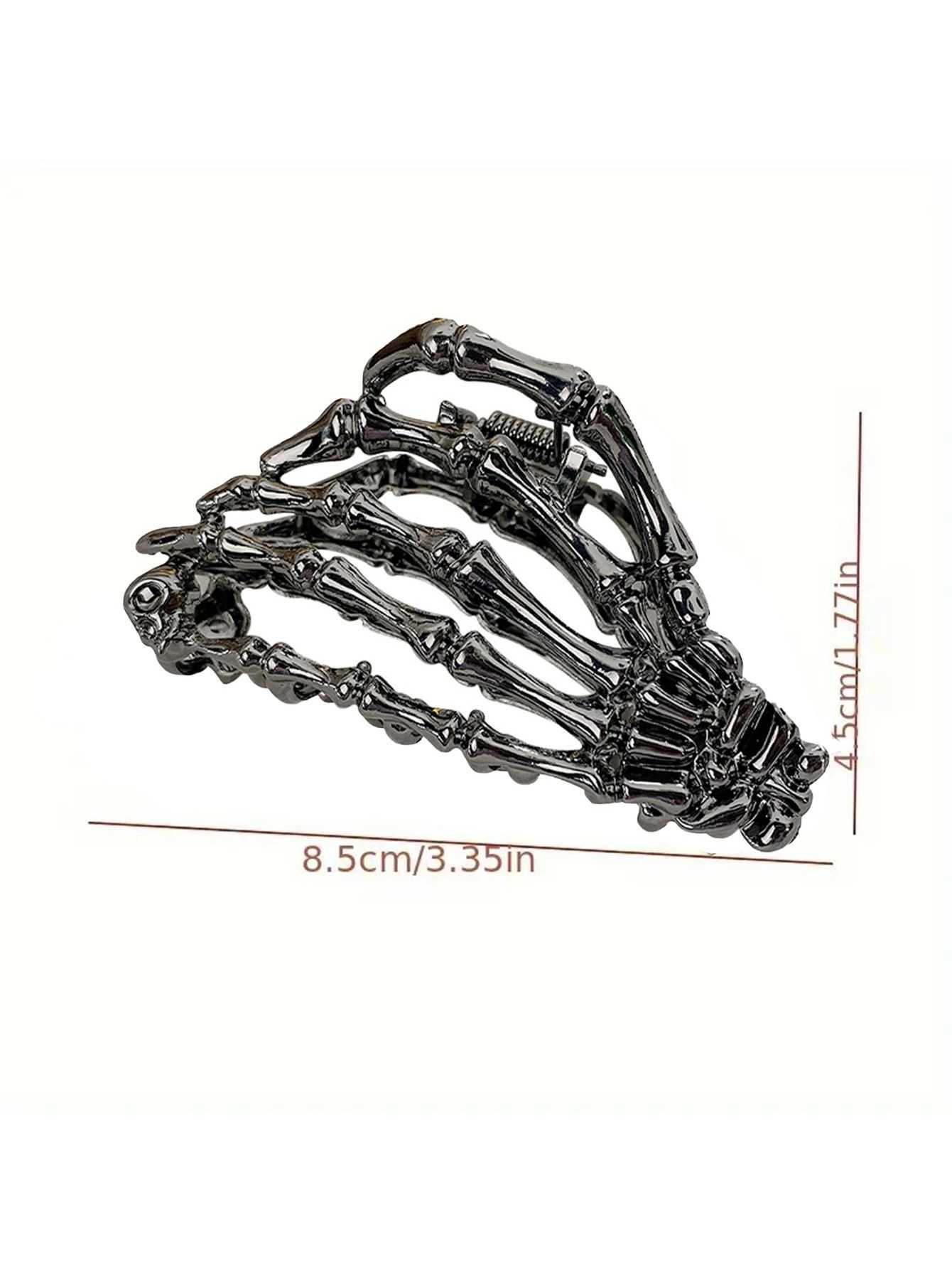 1 piece of Halloween skull shaped hair grab clip on bread for making fashionable hairstyle accessories suitable for girls and daily wearT250425