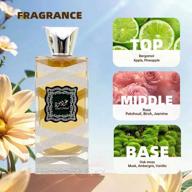 Perfume Oud Mood An Elegant Oriental Eau de Parfum Spray Arabic Perfume Long-Lasting Pheromones Perfume 100ml C251125