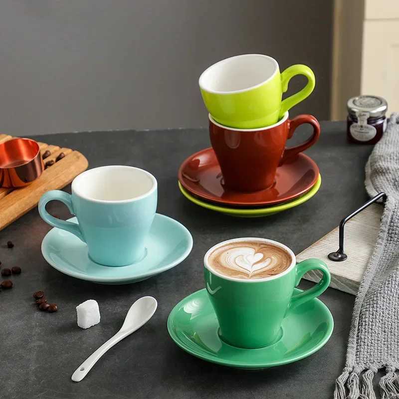 180ml Tulip Creative Mug Latte Mug Americano Coffee Mug Saucer Mug Coffee Mug Y251125