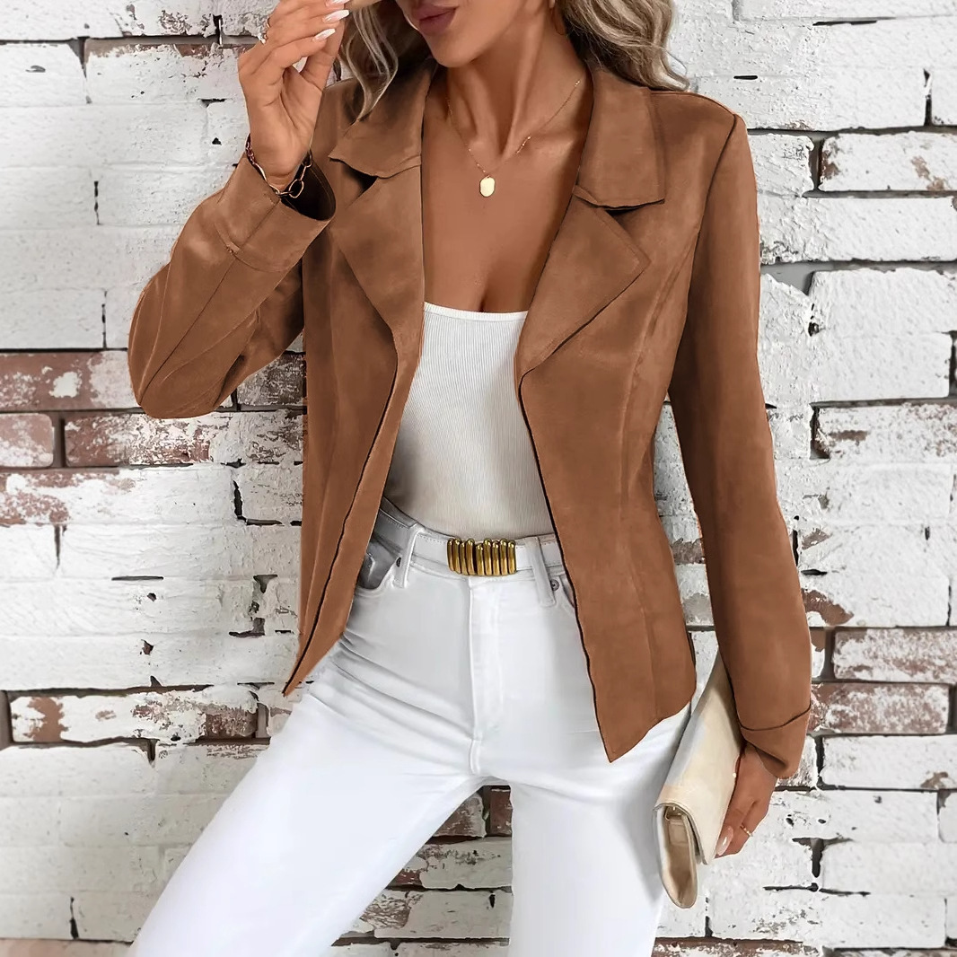 2024 autumn and winter temperament slim fit and slimming womens jacket cardigan jacket for women