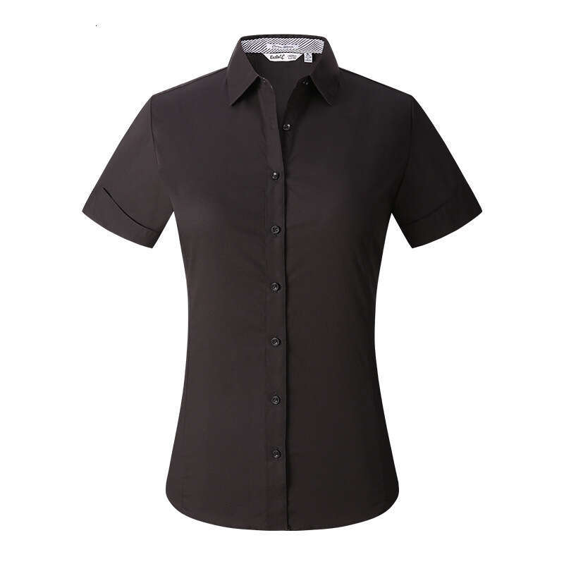 Ladie' formal dre collar hort leeved ummer cardigan early pring hirt buine regular profeional wear 2025 temperament veratile new trend clothing