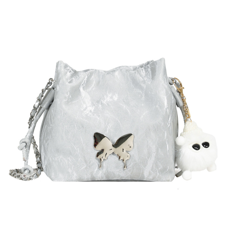 2025 New Designer Bag Free Delivery Shoes By This Year's Popular Chain Small For Women 2024 Niche Design Butterfly Crossbody Casual Single Should