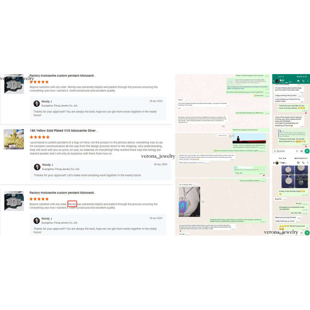 Luxurious Custom Iced Out Hip Hop Logo Pendant VVS Moissanite Jewelry, High-Quality Finish