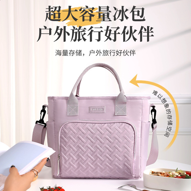 Insulated Lunch Bag - Leakproof Cooler Tote Men Women, Large hot Capacity with Removable Strap, Reusable, Perfect for Work & School