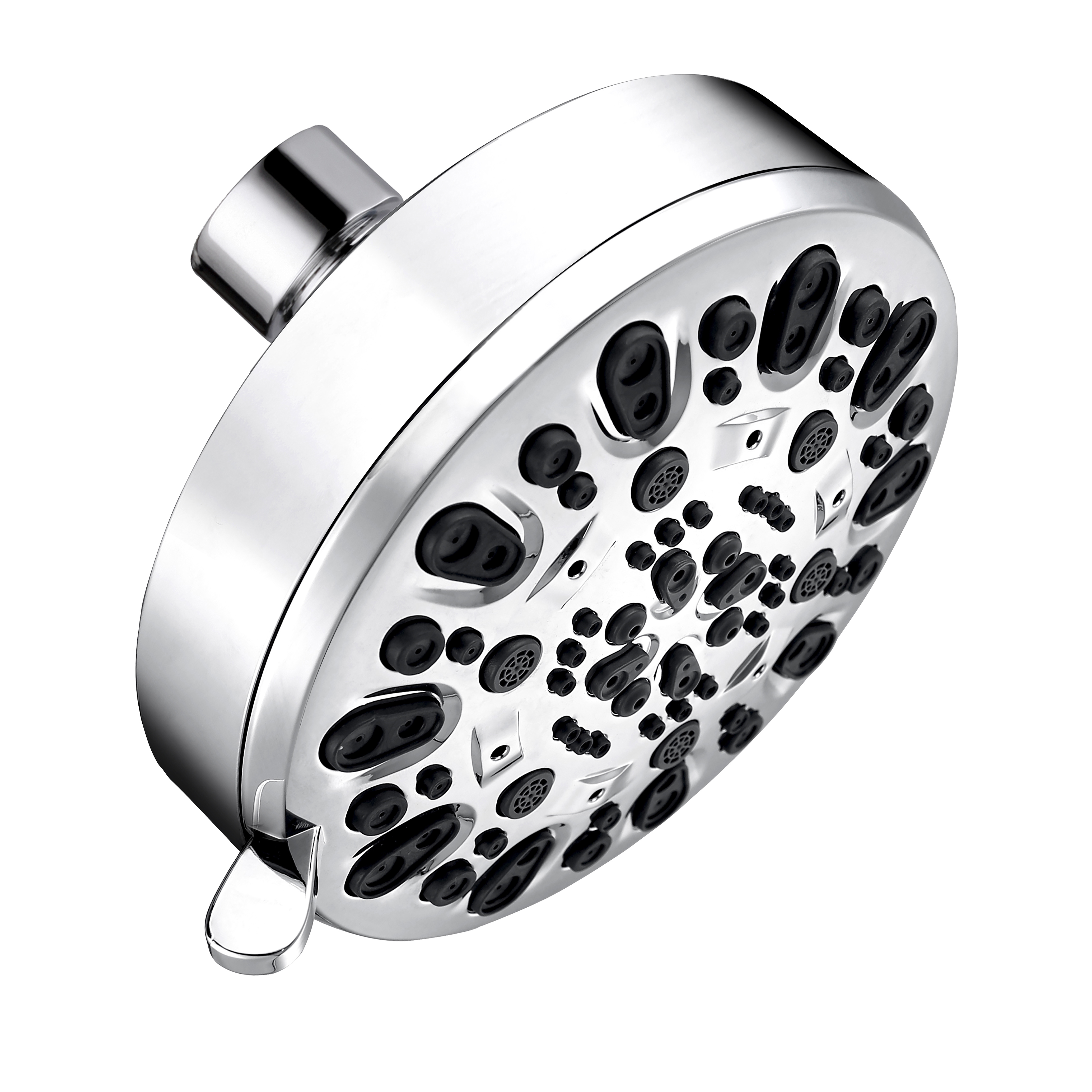 Multi-functional 5-inch Ceiling-Mounted Rainfall Shower Head with Eight Settings for Enhanced Bathing Experience