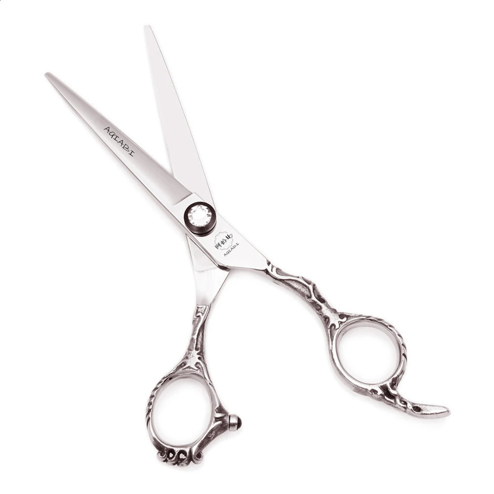 Professional Hair Scissors 6 Japan 440C AQIABI Hairdressing Scissors Silver Hair Cutting Shears Thinning Scissors Salon A9008 250424