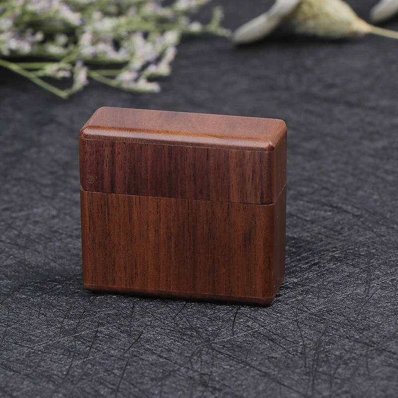 Engagement Ring Box For Proposal Wood Ring Box Proposal Small Engagement Ring Holder Box Unique Shape Ring Holder 250424