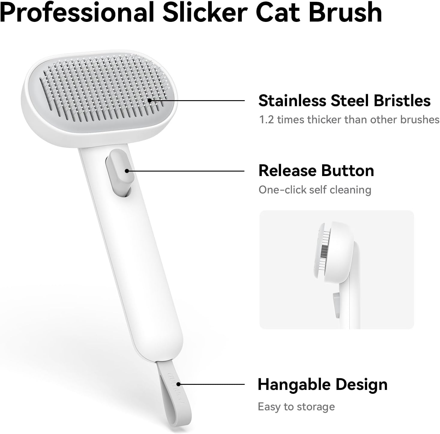 Cat Shedding, Grooming Brush Deshedding Tool Indoor Cats, Gentle Pet Hair Remover for Dogs and Kittens Free shipping