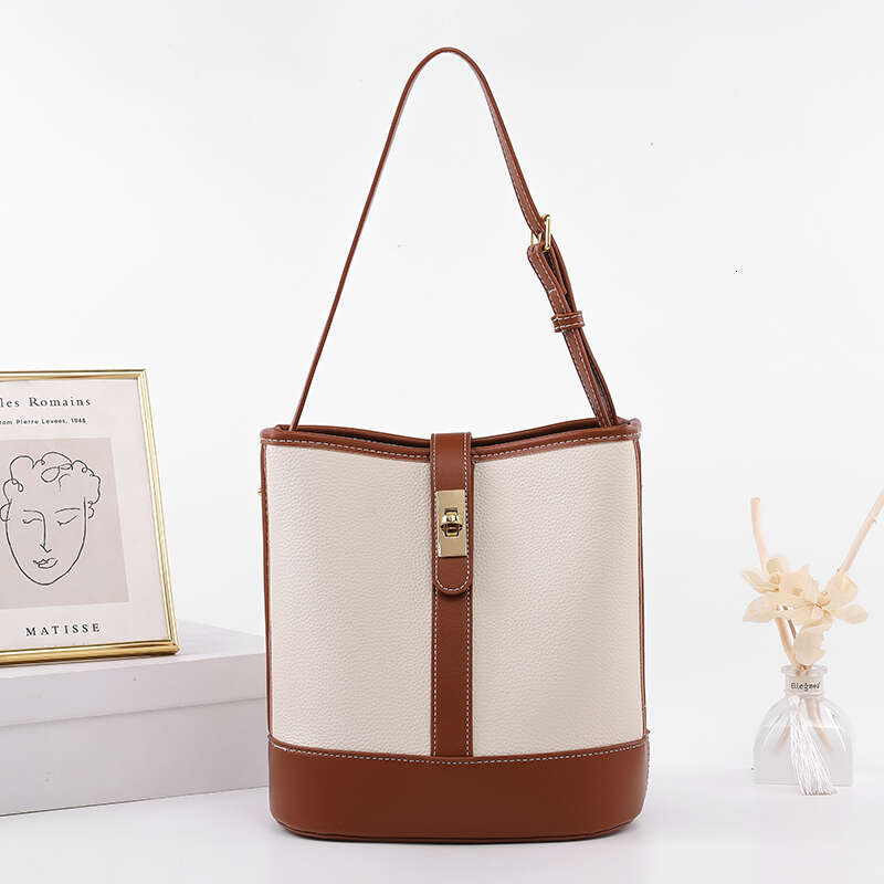 Hong Kong Commuter Bucket For Women New Trendy Small Large Capacity Single Shoulder Bag Versatile Crossbody Bag