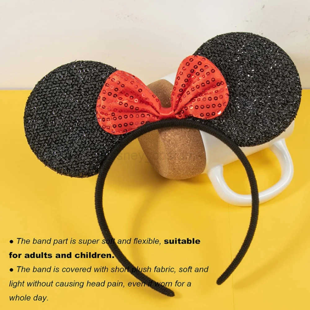 Disney 12 wholesale womens mouse earrings headband party cosplay bow hair headband fashionable hair accessories X250425