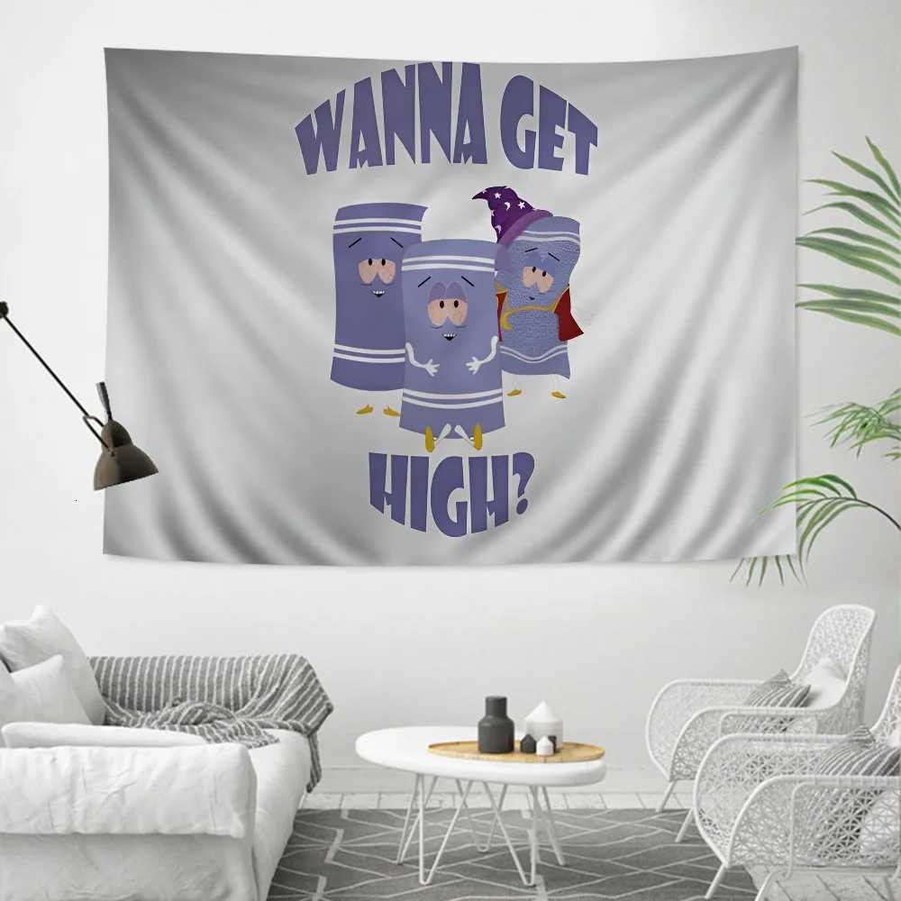 Towelie S-South-Park Hanging Bohemian Tapestry Indian Buddha Wall Decoration Witchcraft Bohemian Hippie Cheap Hippie HangingM251125