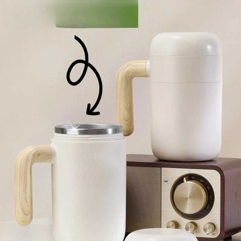 1PC Automatic Mixing Cup Charging Wireless Water Cup Portable Electric Magnetic Rotating Shaking Coffee Cup Household Goods Y251125