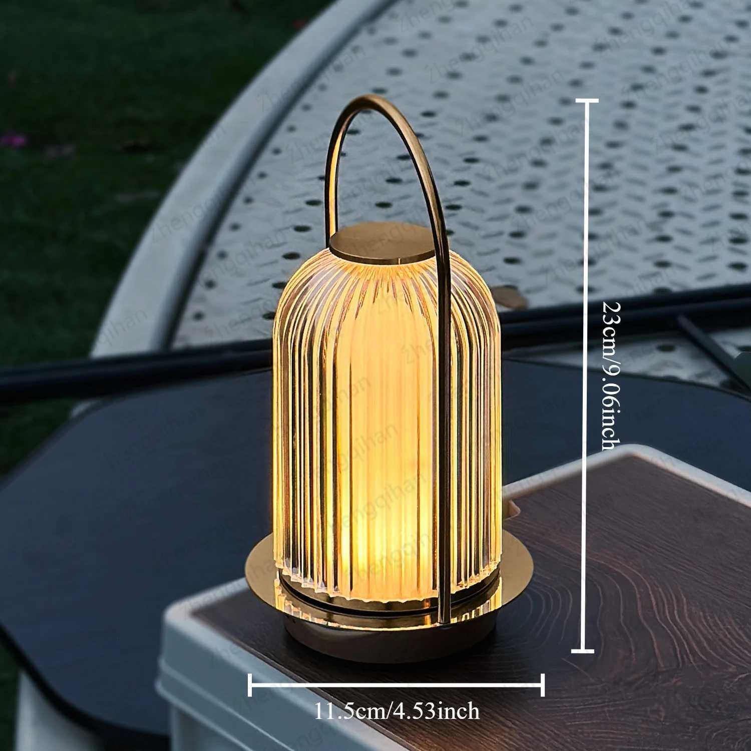 LED Crystal Table Lamp USB Touch 3-Color Stepless Dimming Rechargeable Bedside Light For Bedroom Restaurant Bar Decor Desk LampM251125