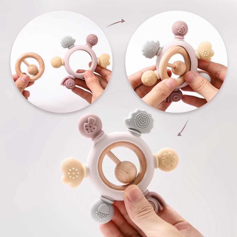 10pcs Food Grade Silicone Teether for 1-12 Months Babies Newborn Essential Animals Teether Teething Relief Teeth Toy G251125