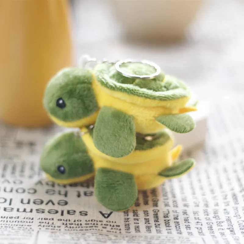 Cartoon turtle pendant plush toy doll cute mini doll bag pendant Keychain gifts for boys and girlsXJ251125