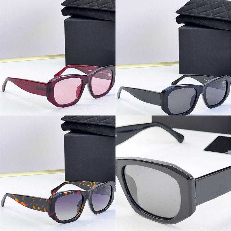 Designer Women Fashion Luxury Sunglasses Fashion Square Frame Sunglasses Leisure Fashion Vacation Style Outdoor Driving UV Protection 555-4A with Box
