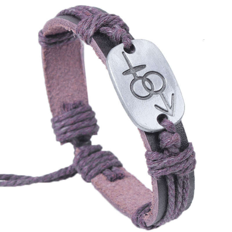 Style Metal Alloy Cowhide Cross Realizes Meaning of Simplicity Jewelry Genuine Leather Bracelet for Men