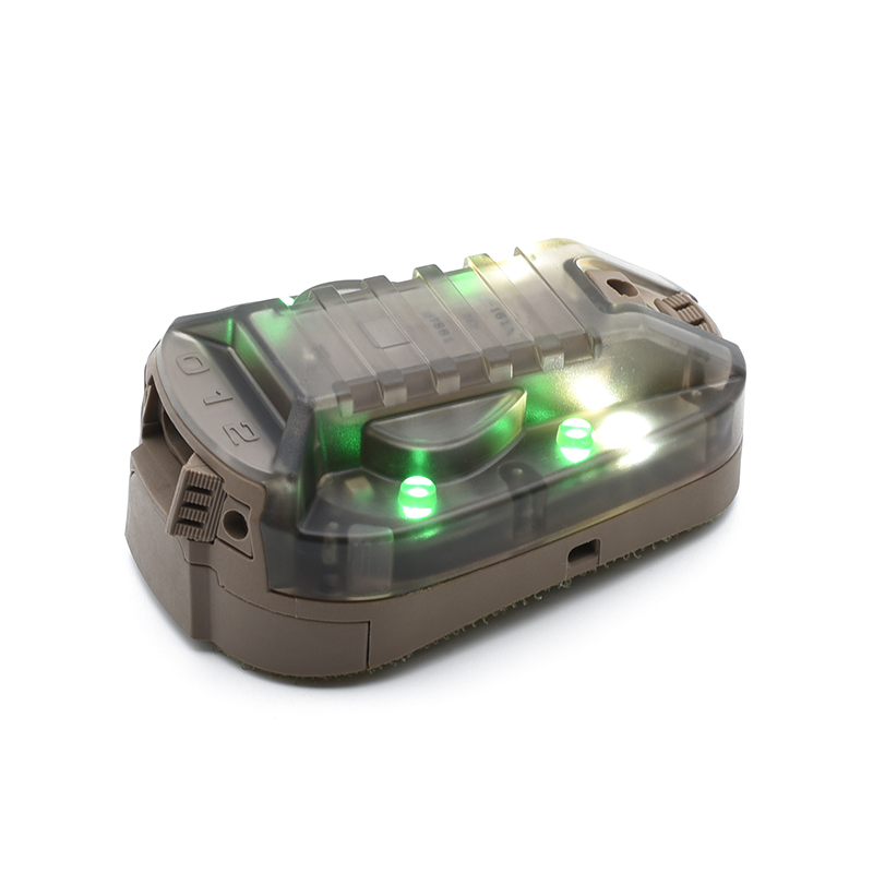 SOTAC Hel Star 2024 GenIII Green Light IR Strobe Helmet Light -Dark Earth - Military & Survival Lamp