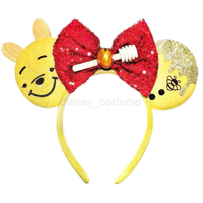 Disney Lion King Mickey Mouse Childrens Ear Straps Mufasa Simba Hair Girl Peng Peng HAKUNA MATATA sequins Bow Hair Accessories X250425