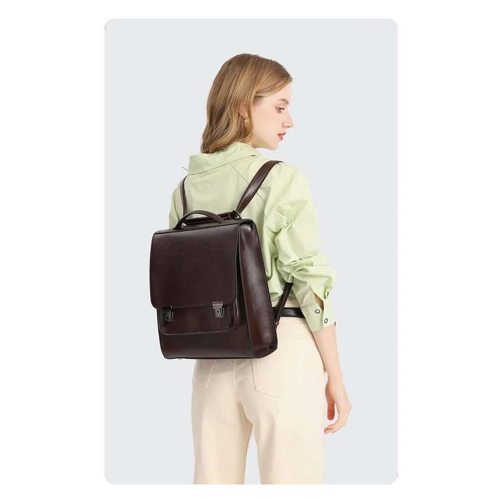 Designer bag 2024 new women's retro preppy handbag Fashion schoolbag multi-functional waterproof shoulder bag casual all-in-one backpack