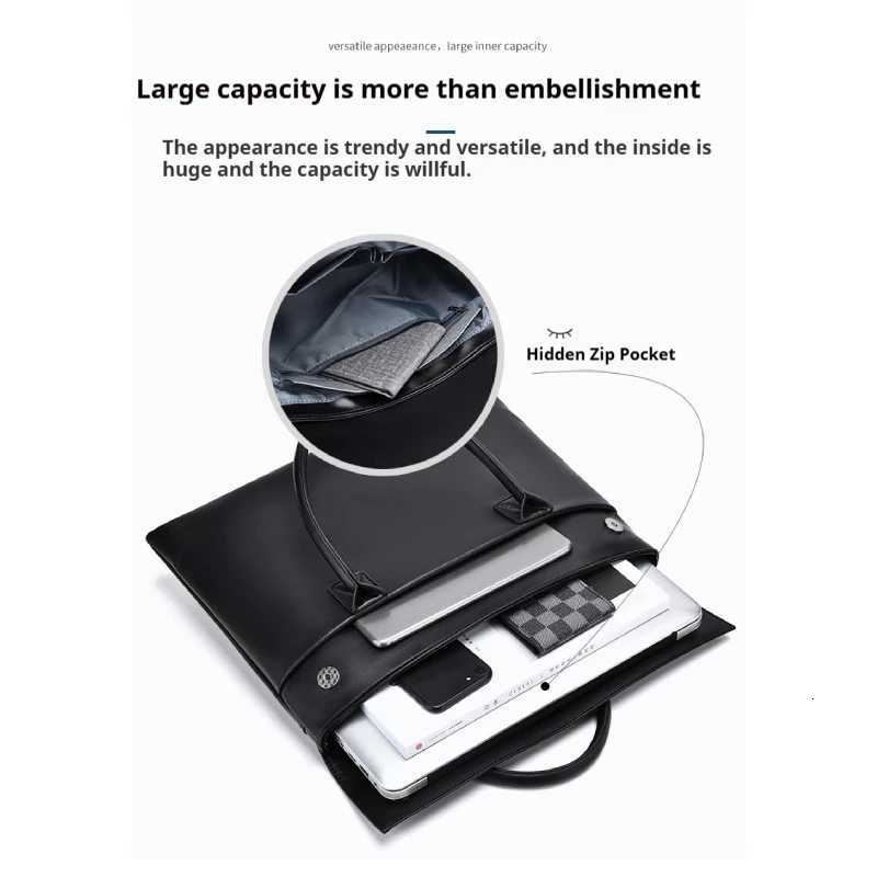 Large Capacity Laptop Bag - Stylish and durable briefcase with multiple compartments for daily essentials and laptop accessoriesT251125
