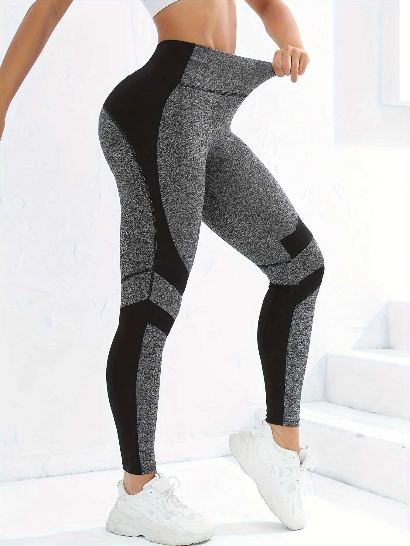 Womens colorful high waist yoga fitness legs stretching running exercise fitness legsC250425