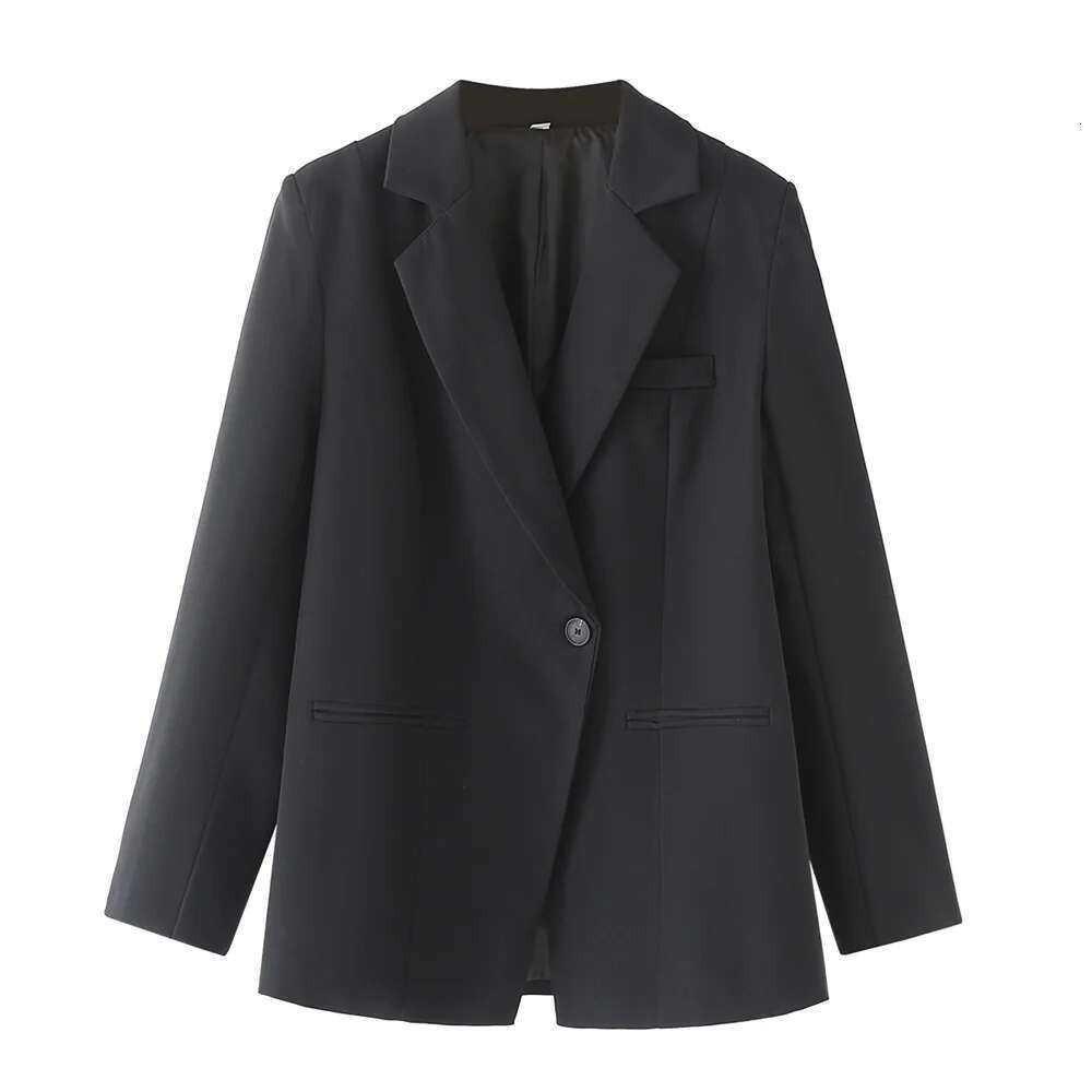2024Zar * Spring/Summer New Women's Fashion Casual European American Style One Button Suit Coat And Pants Set