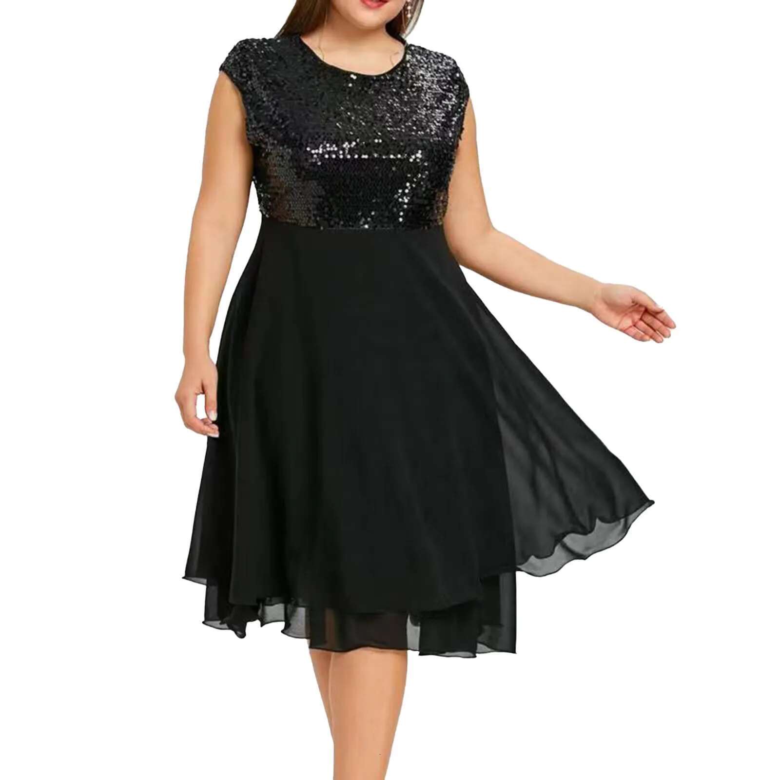 Dongdumaoyi Fashion Womens Elegant Long Summer Dress Pageant Sequin Midi Wedding Party Casual Women Evening Dresses
