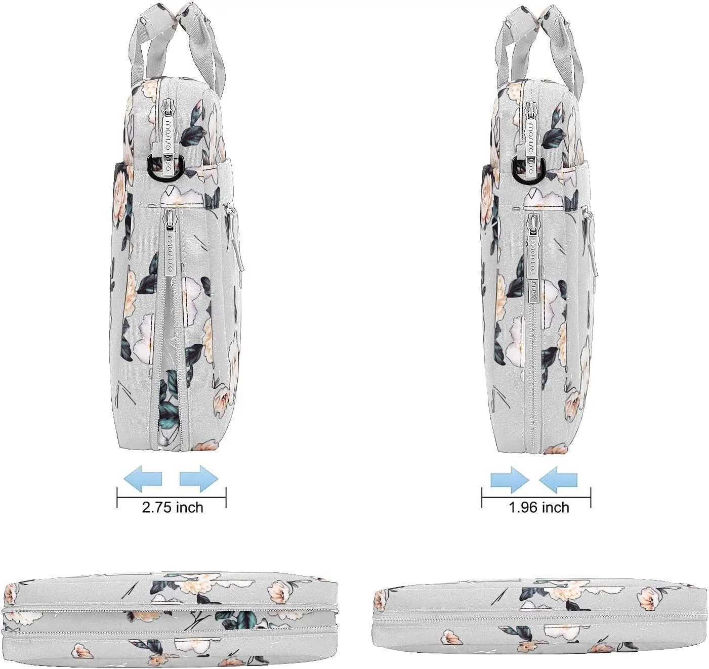 MOSISO Laptop Shoulder Bag for MacBook Air 15 inch /Pro 16 13-173 inch Notebook Camellia Sleeve with Adjustable Depth at BottomT251125