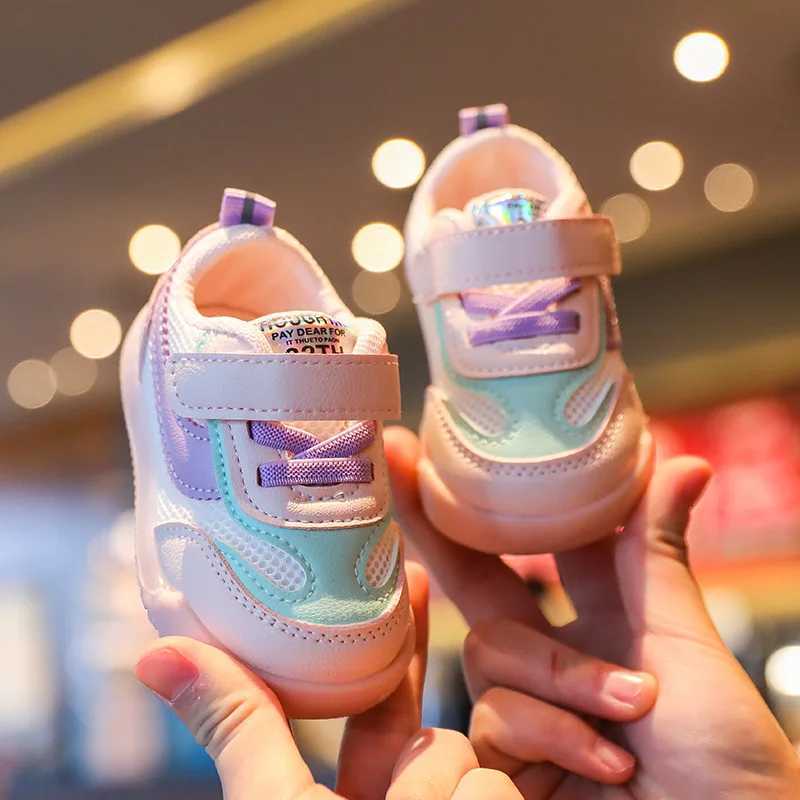 Childrens Baby Soft Sole Sports Walking Spring Autumn Mesh Fabric Anti Slip Casual Shoes for Boys Girls Kids C260130