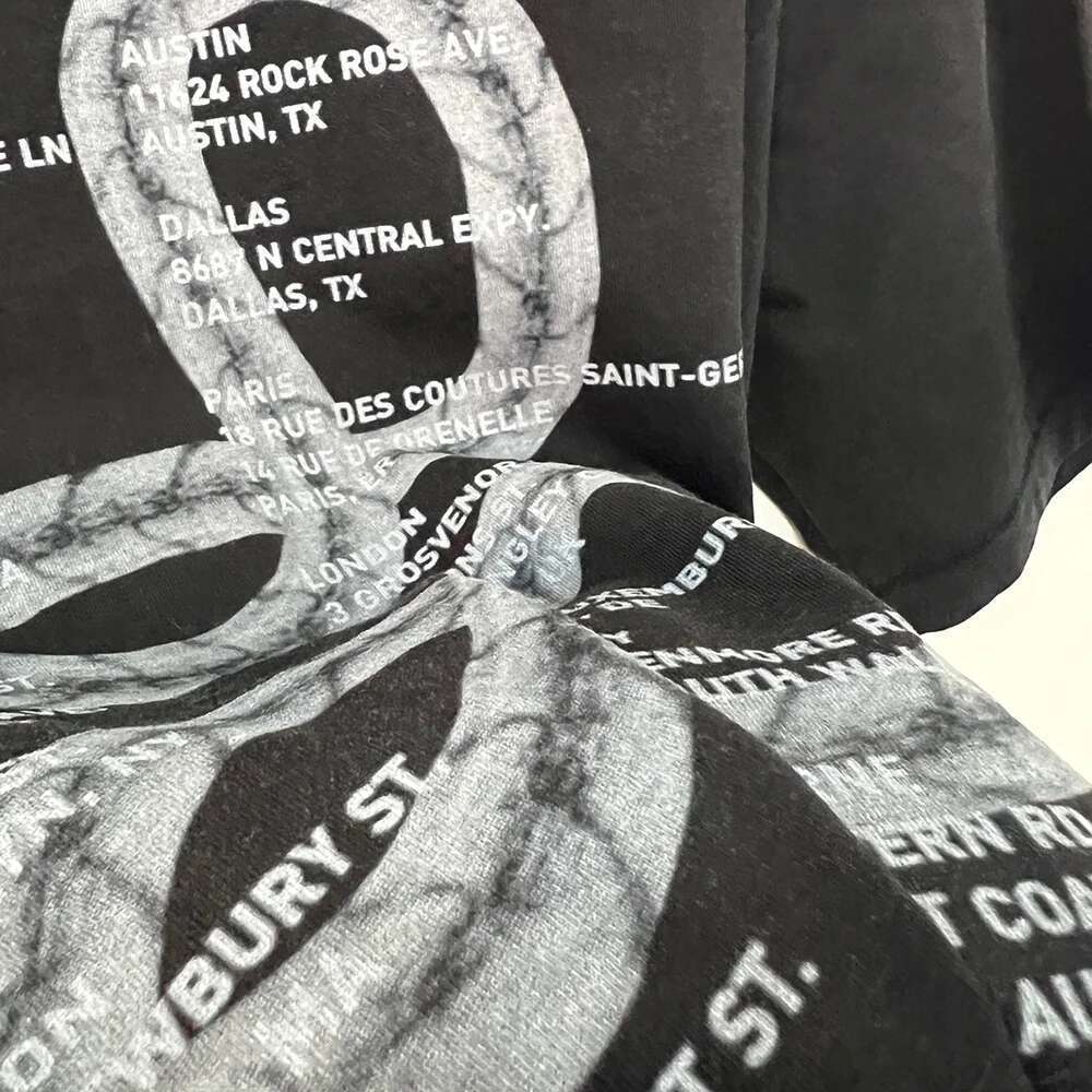 H5t318 Spring New North American Niche Snake Letter Print Washed Color Distressed Charcoal Gray Ladies Short-Sleeved T-Shirt