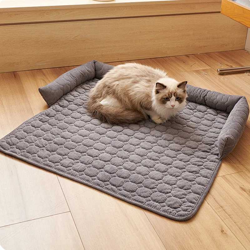 Winter Warm Dog Bed Sofa Couch Cover Super Soft Pet Blanket Pad Mat for Small Dogs Plush Neck Pillow Cat Nest Cama Para PerrosXJ251125