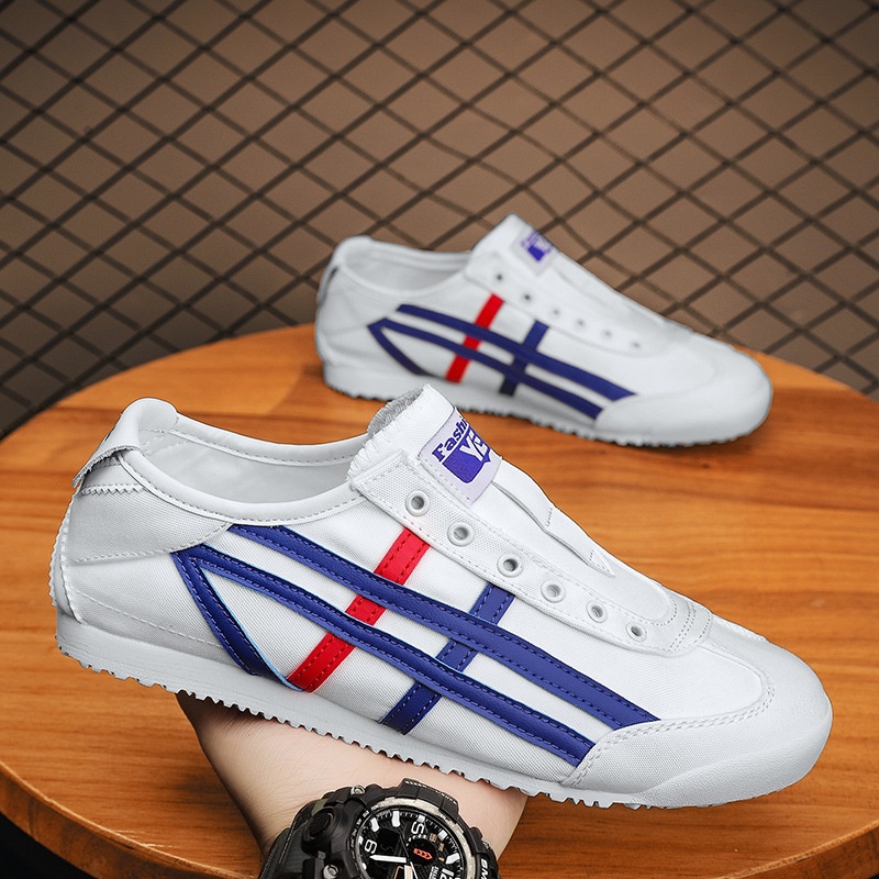 2025 New Designer Men's Fashion And Trend Sports Shoes Anti-slip Breathable Training Retro Outdoor Flat Shoes Size 35-44 Blue And White