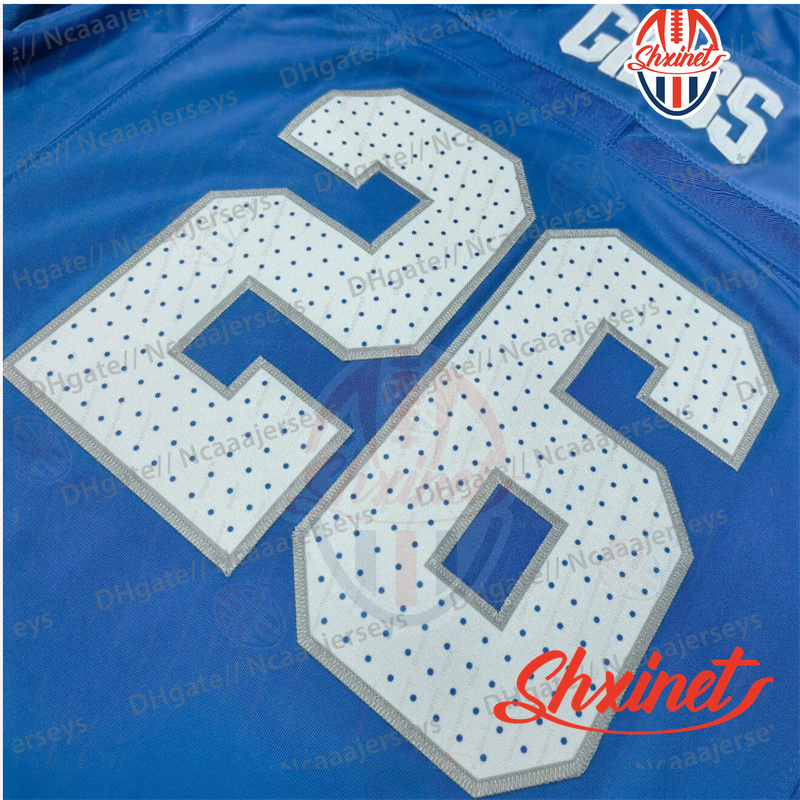 Mix Order 0 Gibbs 2025 Football Jersey 14 Amon-Ra St. Brown Jahmyr Jack Campbell Barry Sanders Jared Goff Jeff Okudah Johnson V-neck