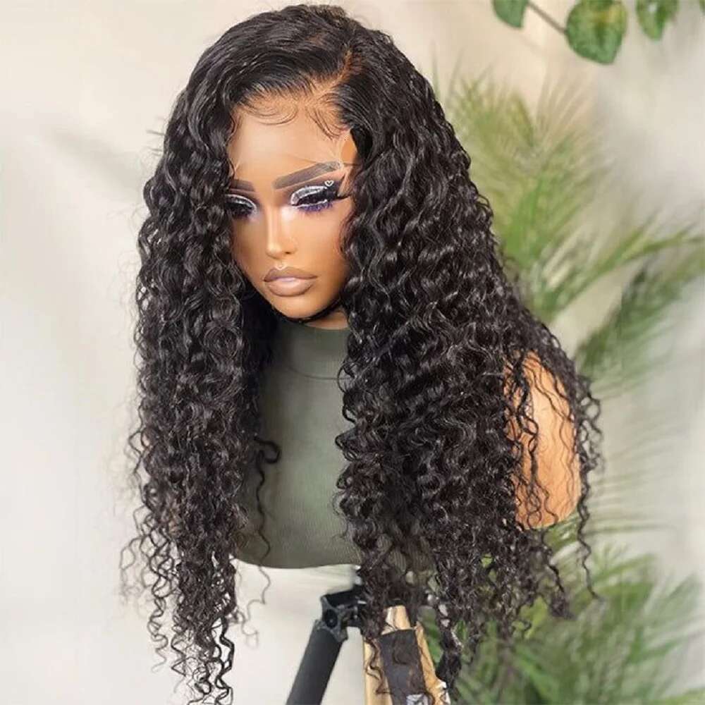 250 Density Kinky Curly Wigs 13x6 HD Frontal 30 40Inch Brazilian Loose Deep Wave Lace Front Wet And Wavy Human Hair Wig