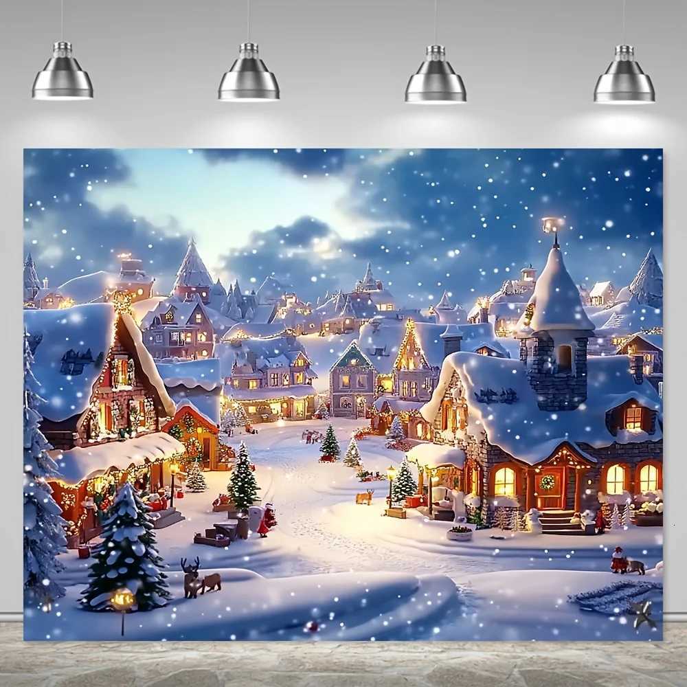 VIKAMA Christmas Tapestry Farmhouse Christmas Party Backdrop Suitable for Christmas Holiday Celebrations WeddingsM251125