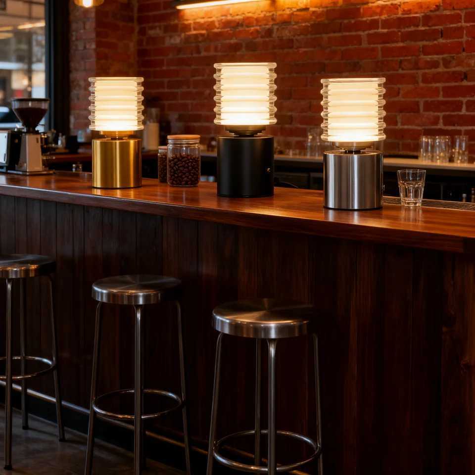 GGbingo Metal LED Table Lamp Rechargable Night Light Portable USB Charging Touch Bedside Table Lamp Living Room Decoration LampM251125