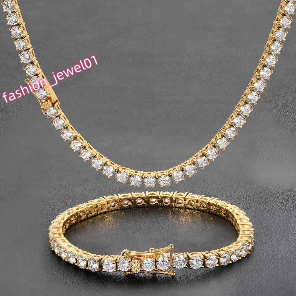 2mm~5mm VVS Moissanite Necklace with Fashion Hip Hop Jewelry Customized 925 Silver Cuban Chain