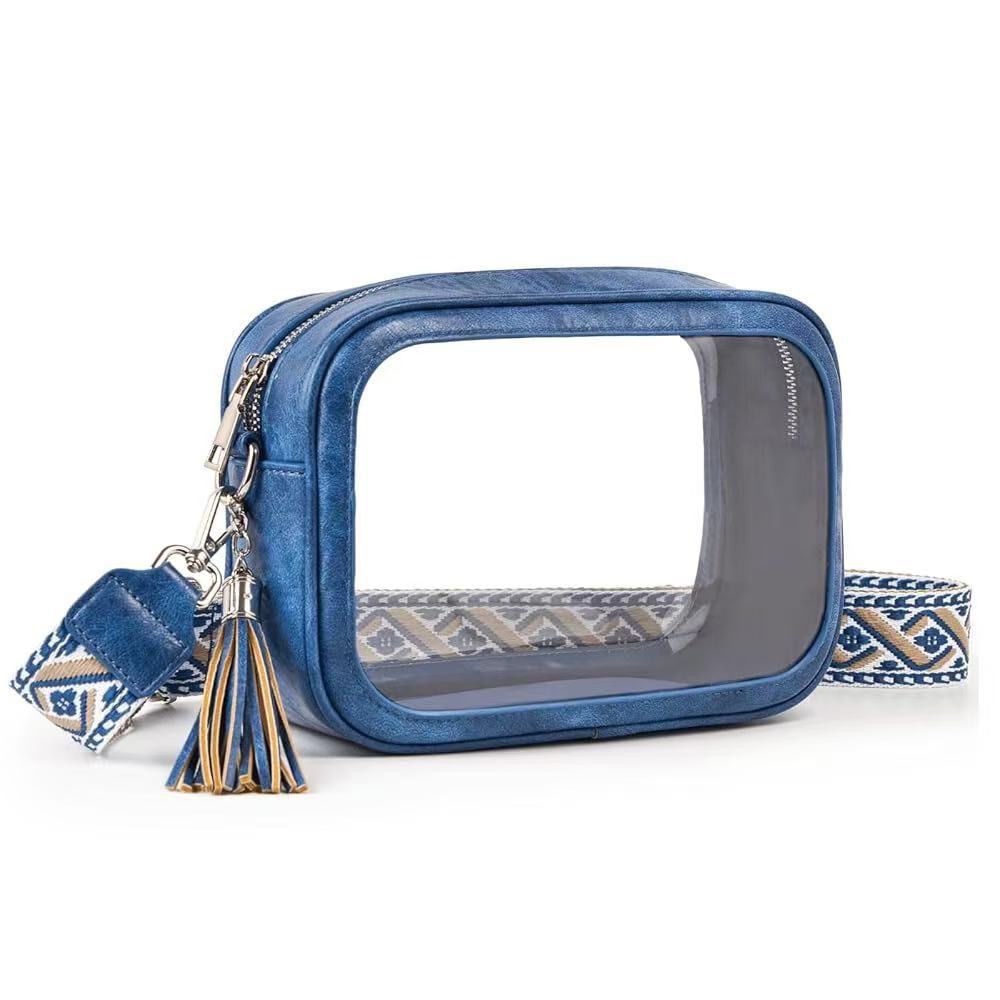 Transparent Crossbody Bag Fashionable Hand-held Cosmetic Bag Single-shoulder Bag
