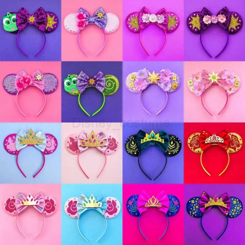 Disney Alices Adventures in Wonderland Disney Ears Cheshire Cat Head with Female Mad Hatter Hair Girl Shining Bow Hair Accessories Childrens Christmas