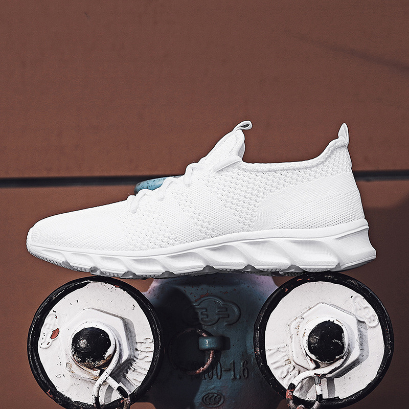 Ddmytiger Men Gym Tennis Athletic Mesh Fashion Sneakers Lightweight Sports Workout Running Casual Shoes Comfortable Footwear Trainers White Women Outd