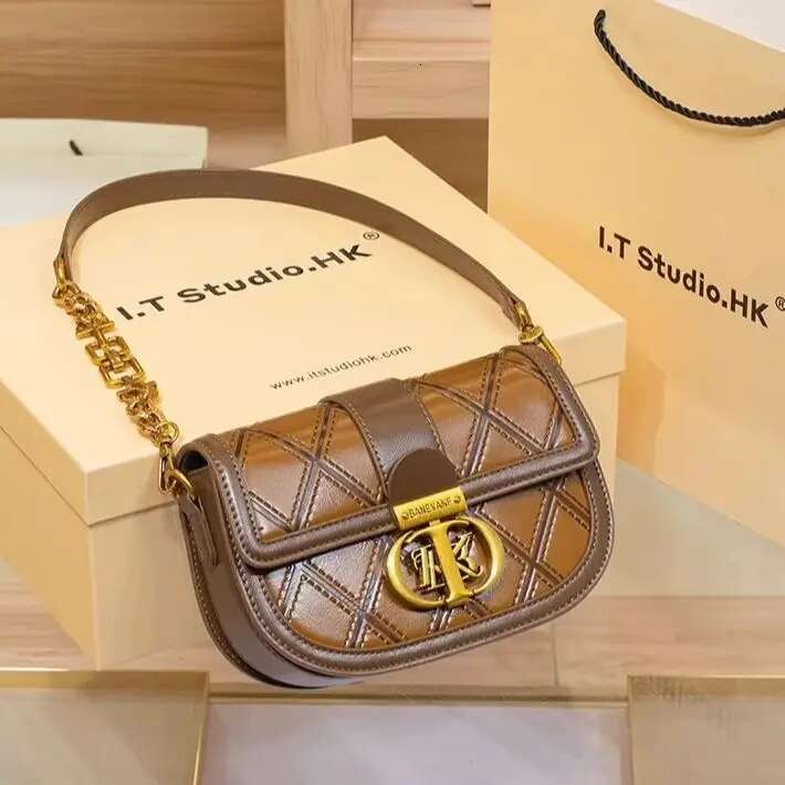 Women's Shoulder Designer Brand Genuine Leather Underarm For Women's 2024 New High-End Spring/Summer Crossbody Small Bag