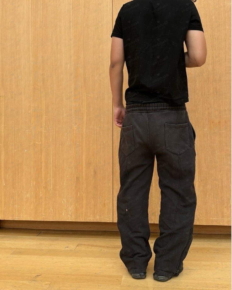 Men's Pants Mens Sweatpants Straight Fit Joggers For Sports And Streetwear Loose Oversized Drawstring Long Men Multi-pocket AAA Discount for in-s