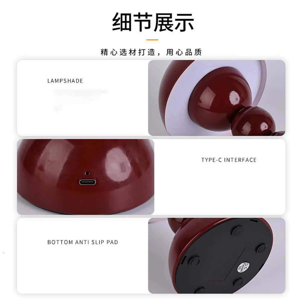 Nordic LED table lamp with top touch switch bedroom bedside flower bud desk lamp living room dining table decoration LED lightM251125