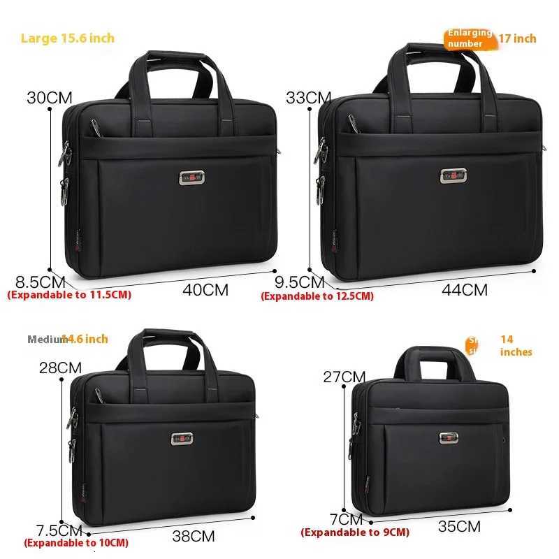 Large Capacity Briefcase Bags Men Business Bag 17 156 14 inch Laptop Bag Shoulder Bags Canvas Handbags Messenger Work Tote BagsT251125